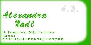 alexandra madl business card